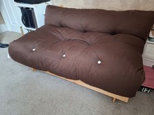 Sofa bed / futon Mattress And Base Set in brown, 4ft Small Double