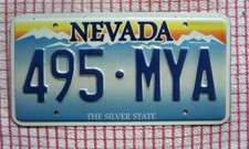 NEVADA Sierra Sunset AMERICAN LICENSE NUMBER PLATE #NVsunset