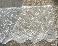 Net Curtain White, New Without Tags 46” Wide By 30” Length