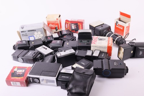 Vintage camera flash job lot - camera,
