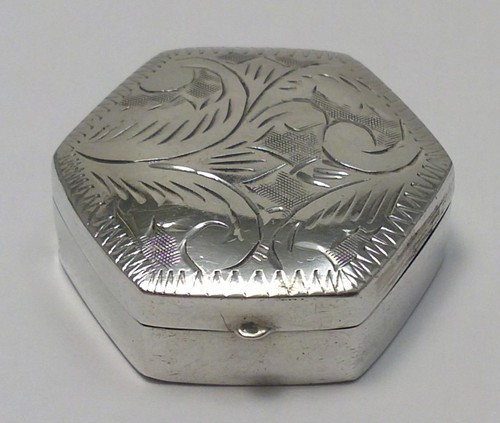 Vintage sterling silver pill - vintage,
