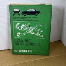 Original Simca 1000 1961 to 70