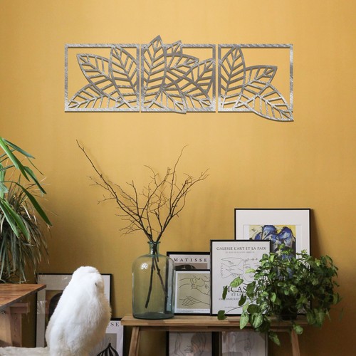 Metal leaf wall art - leaf, 3