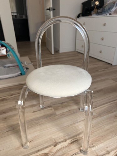 White acrylic chair - ,, new