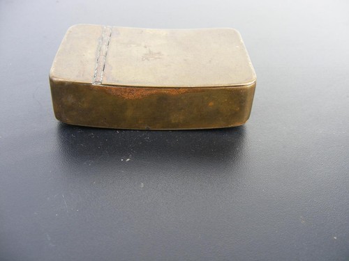Antique brass curved - , pocket