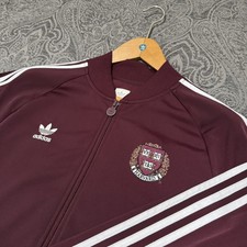 adidas Originals NCAA Harvard Basketball Large SST Track Top Jacket Crimson Rare