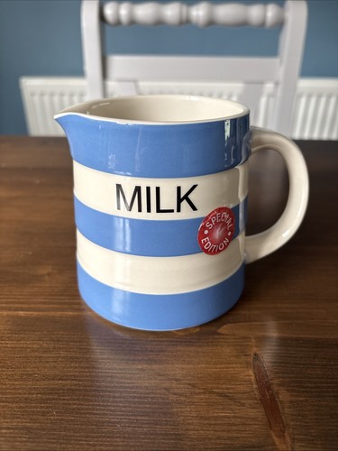 Green cornishware milk - cornishware, jug