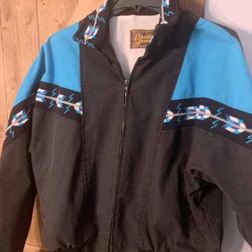 Vtg david james jacket - vtg, teal