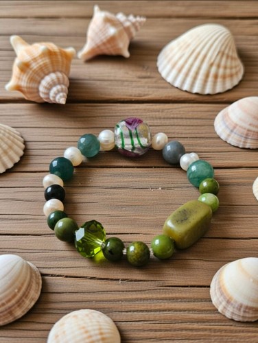 Handmade bracelet pearls - bracelet, &