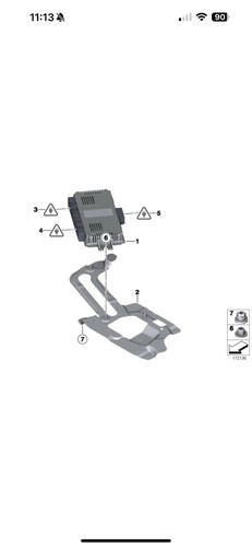 Bmw footwell module - footwell, 3