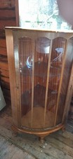 Corner display cabinet. Wood