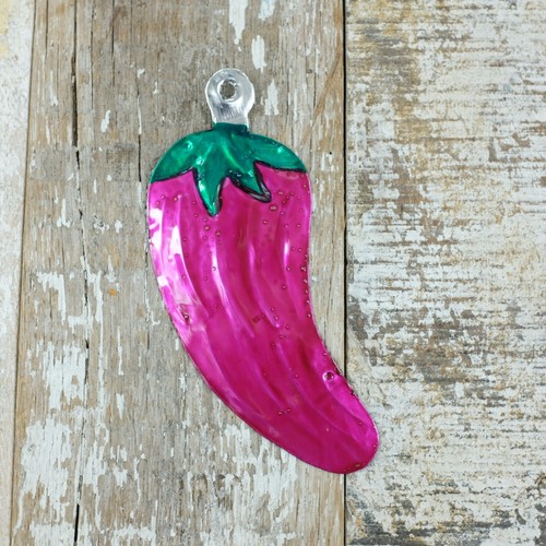 Mexican tin chilli decoration - chilli,