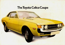 Toyota Celica 1600 ST Coupe 1974-1975 UK Market Foldout Sales Brochure