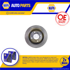 2x Brake Discs Pair Vented