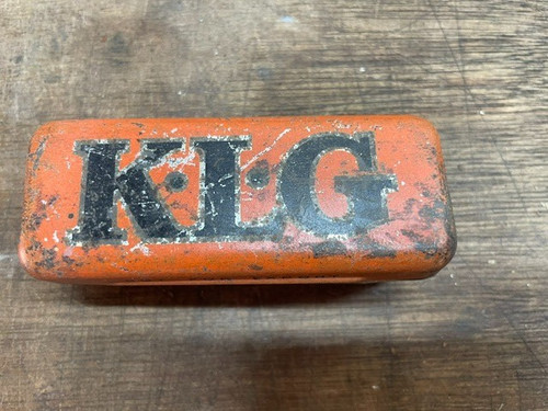 Vintage klg spark plug tin - spark, in