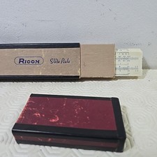 Vintage 1960s Ricoh Slide Rule #105  In Original Case Made In Japan In Box 