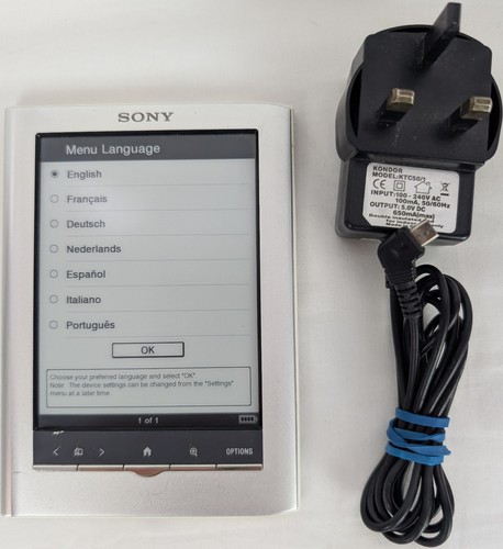 Sony digital book reader - book,