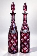 Vintage Bohemian Cranberry Cut