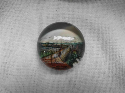 Antique hand tinited glass - hand,