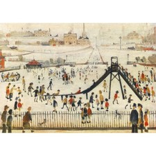 L S Lowry - Childrens Playground - MEDICI POSTCARDS