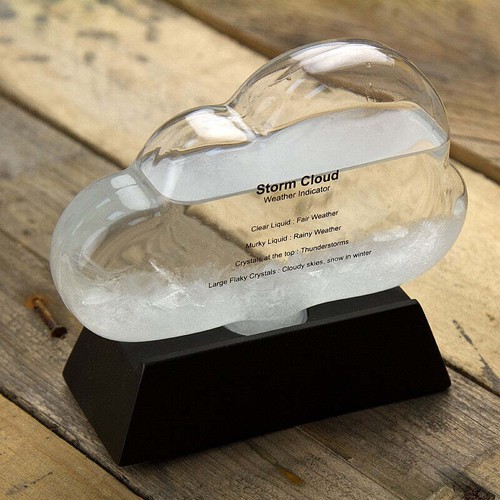Cloud shaped storm bottle - cloud,