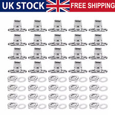 20X Turnbutton Common Sense fastener kit eyelets bases boat canopy cover UK
