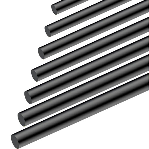 Black solid silicone rubber - solid,