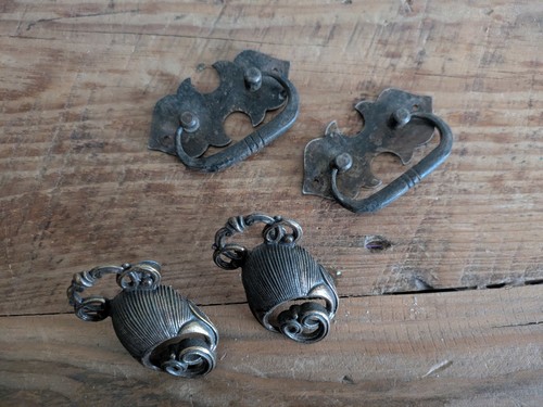 Antique drop handles - 4x,