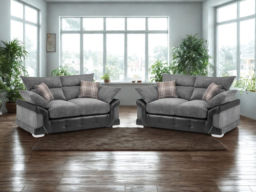 Logan sofa settee - 2+2, grey