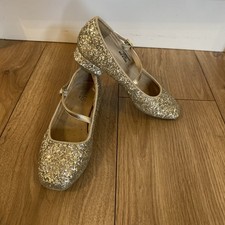 Marks And Spencer Glittery Gold Party Shoes 1 