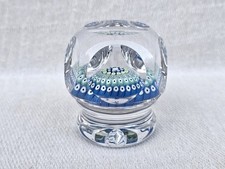 Vintage Rare Whitefriars Tall Faceted Millefiori Glass Paperweight – 1975