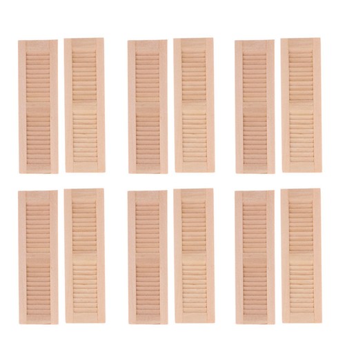 12pcs unpainted wooden - 12pcs, 1/12