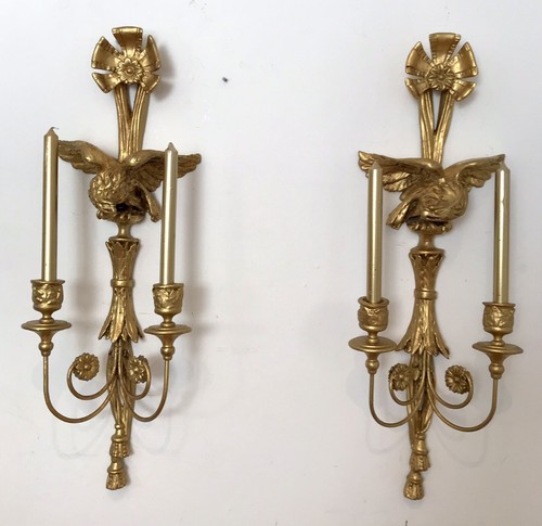 Pair 19thc eagle - pair,