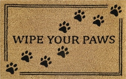 Door mat wipe your paws - door, 'wipe