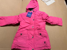 Joules Girls X_YNGPARKERG Bright Pink Padded Jacket Coat 1 Year £49.95