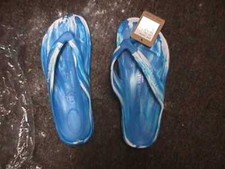 AUSSIE SOULS FLIP-FLOPS  39,  us 8  BLUE&WHITE aussie soles flip flop