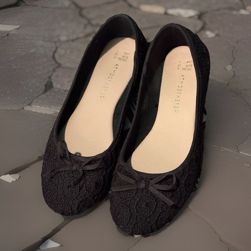 Atmosphere women black flat - black,