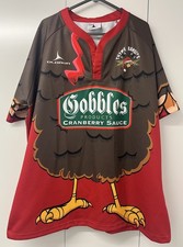 Olorun Rugby Shirt Christmas Festive Theme Turkey Mens 3XL XXXL