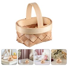20 Pcs Mini Straw Baskets With