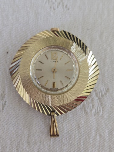 Timex gold tone circular - timex, gold-tone