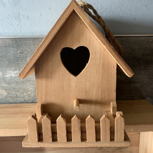 Wooden bird house ready - house,