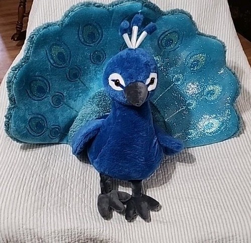 Peacock plush stuffed - peacock, zoo