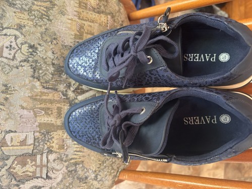 Pavers trainers size navy - size, uk