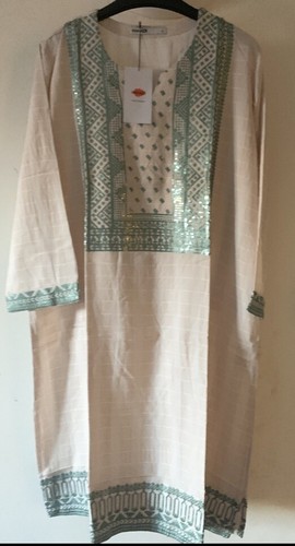 Khaadi original beige - beige, kurti