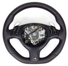 Flattened Leather Steering