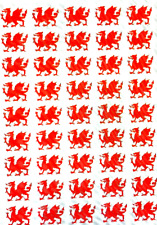 45 Welsh Dragons Vinyl Decal stickers cards, glasses,