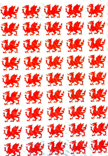 Welsh dragons vinyl decal - dragons,