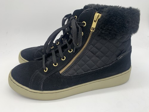 Black leather skechers - black,