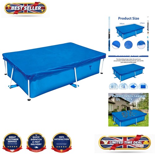 Durable blue pool cover - pool,