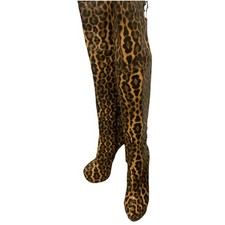 leopard print  Thigh High Over